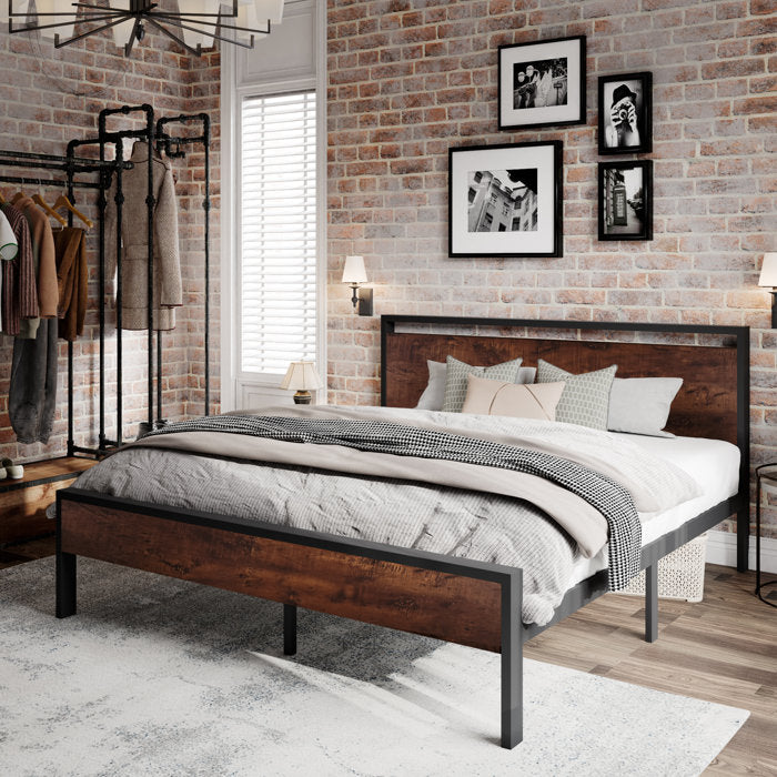 39'' H x 56'' W x 80'' L King Minas Bed