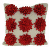 Ming Cotton Floral Throw Pillow #HA185