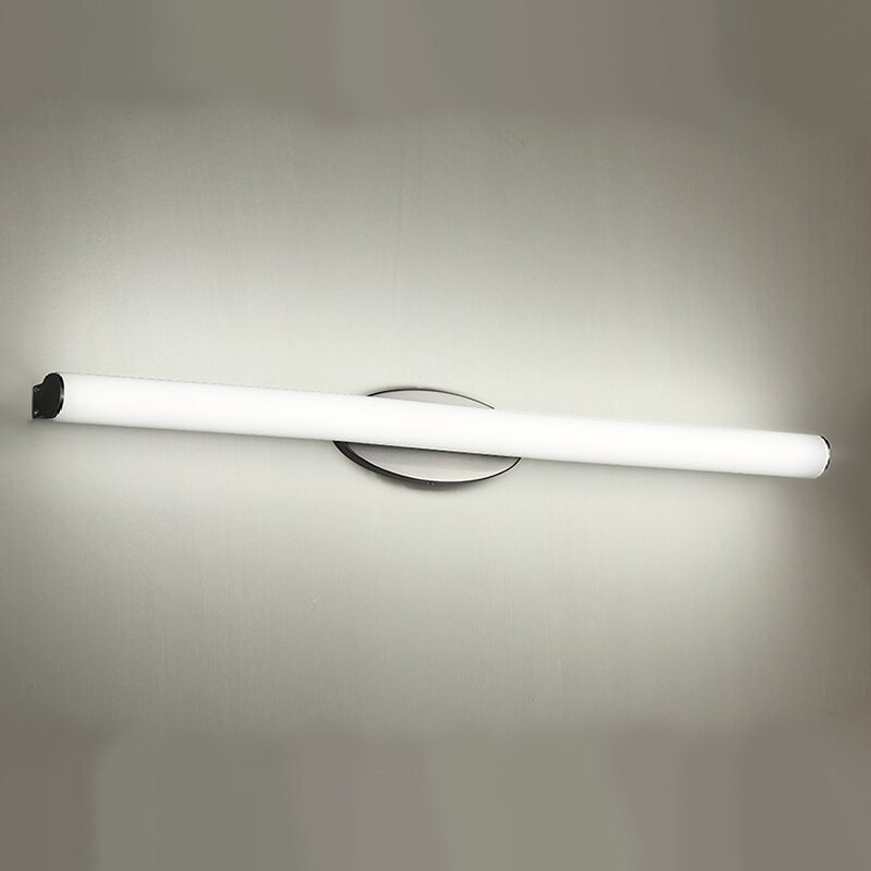 4.5" H x 18" W x 3" D Black Mini Loft 1 - Light Dimmable LED Bath Bar VB222
