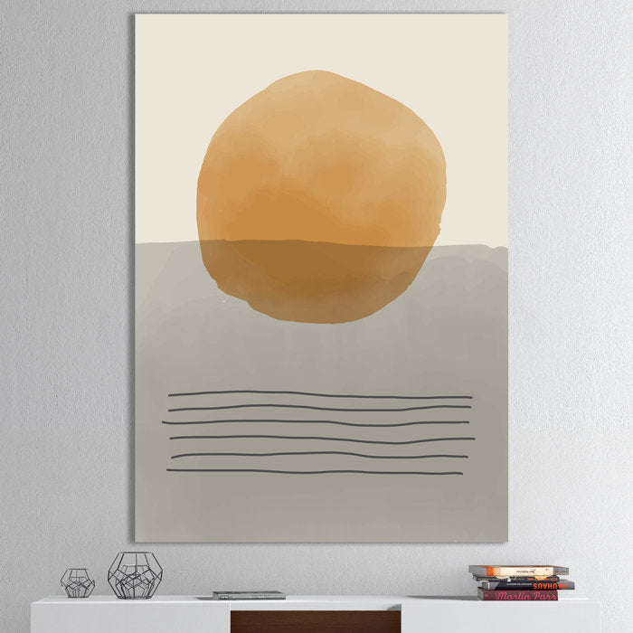 32'' H x 24'' W x 1'' D Minimal Geometric Compostions Of Elementary Forms XXXIII - Wrapped Canvas Print