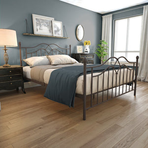 Mirfield Platform Bed, Brushed Bronze - Queen (#K3912)
