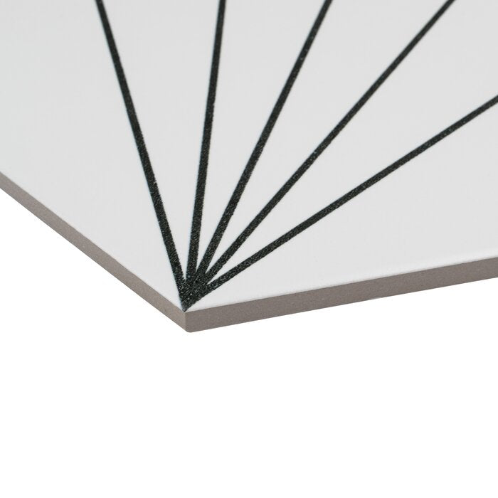 6 BOXES - Misha 9" x 10" Porcelain Patterned Wall & Floor Tile - 67.14 Square Feet **10 Additional Pieces (26.8 square feet) Included** (#K6714 - 6 BOXES)