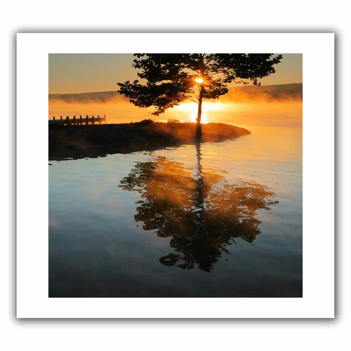 16" H x 22" W Mists On Fire by Steve Ainsworth - Wrapped Canvas Photograph