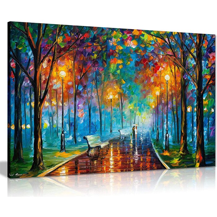 Misty Mood By Leonid Afremov by - Wrapped Canvas Print, 26" H x 40" W x 2" D