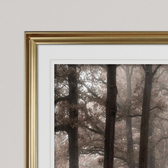 28" H x 38" W x 1.5" D Misty Road - Picture Frame Graphic Art