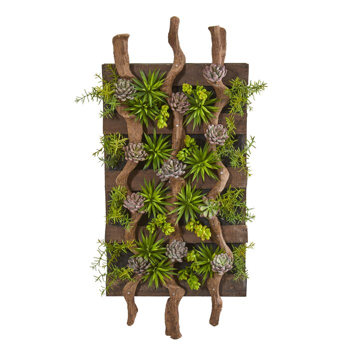 Mixed Artificial Living Wall Succulent (#895)