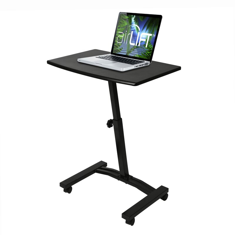 Black Mobile Adjustable Laptop Cart VB200