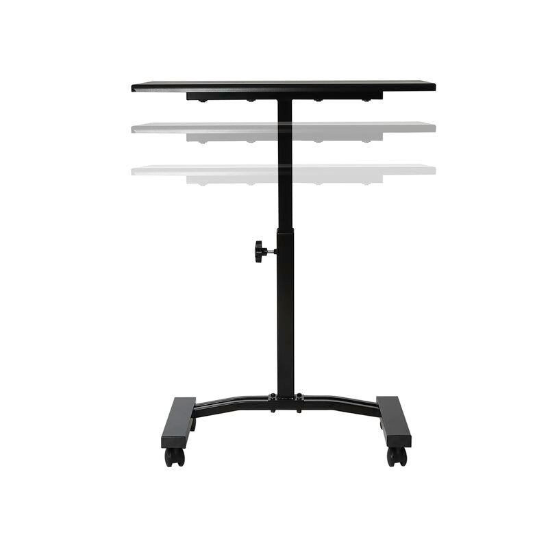 Black Mobile Adjustable Laptop Cart VB200