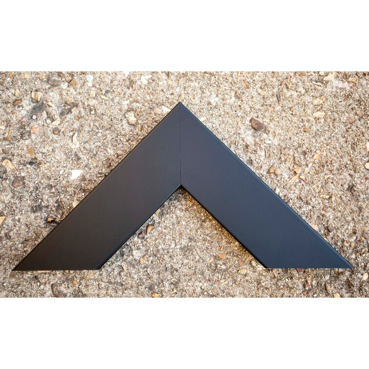 Black Modern & Contemporary Mirror, 70" H x 31" W