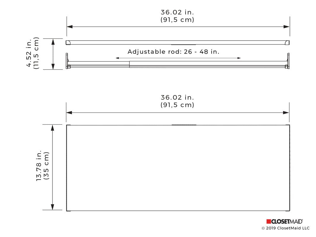 Modular Storage Shelf and Hang Rod Kit #LX4177