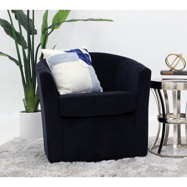 Molinari swivel shop barrel chair