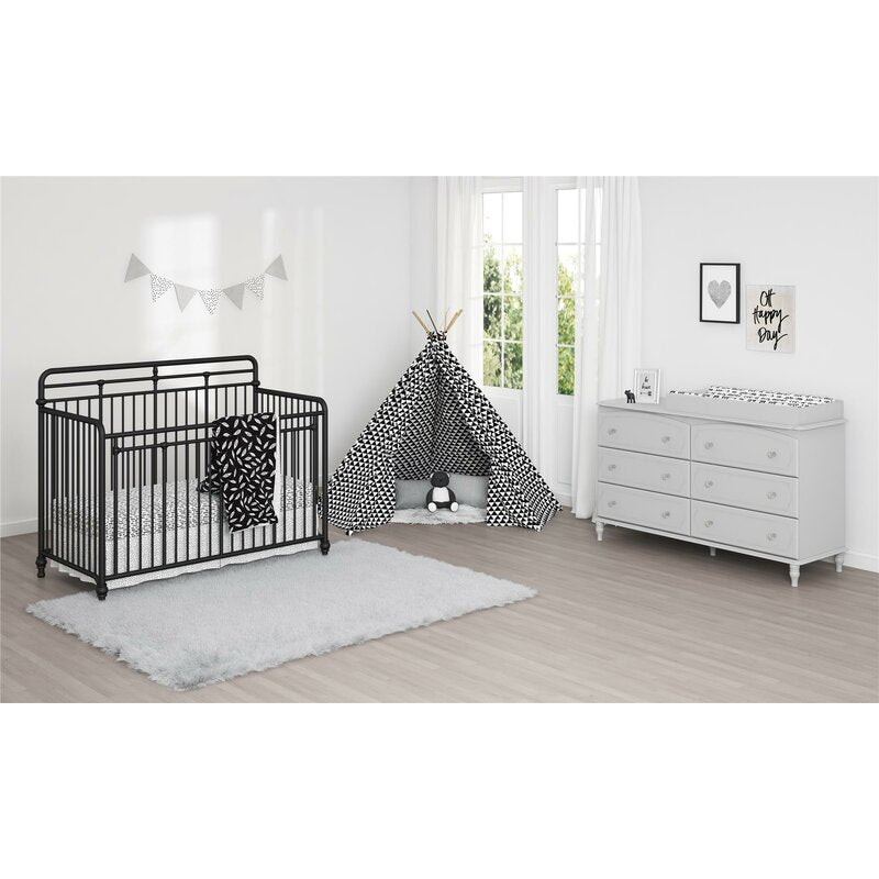 Black Monarch Hill 3-in-1 Convertible Crib