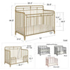 Black Monarch Hill Hawken 3-in-1 Convertible Crib K8104