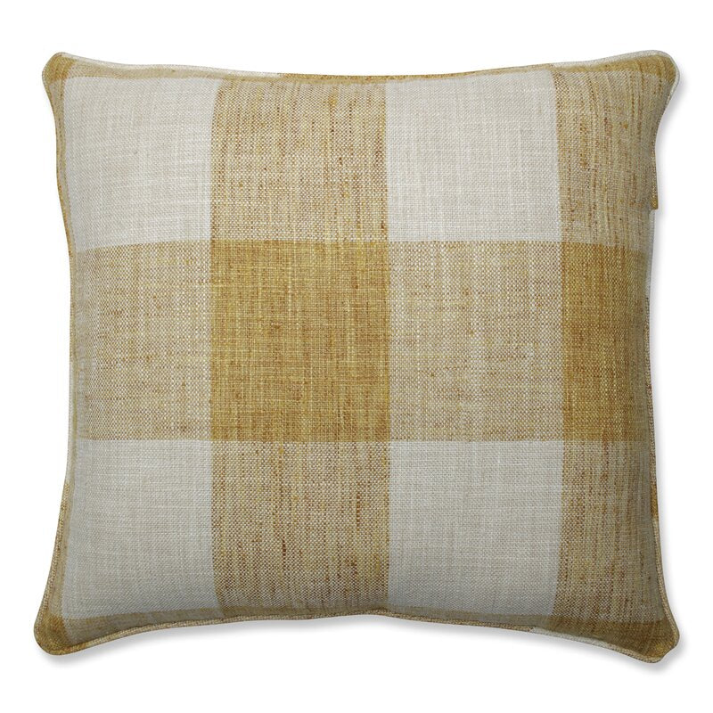 16.5" x 16.5" Monette Check Throw Pillow (SET OF 2)