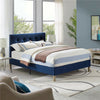 Monona Upholstered Platform Bed, Antonia Sapphire - King (#K1148)