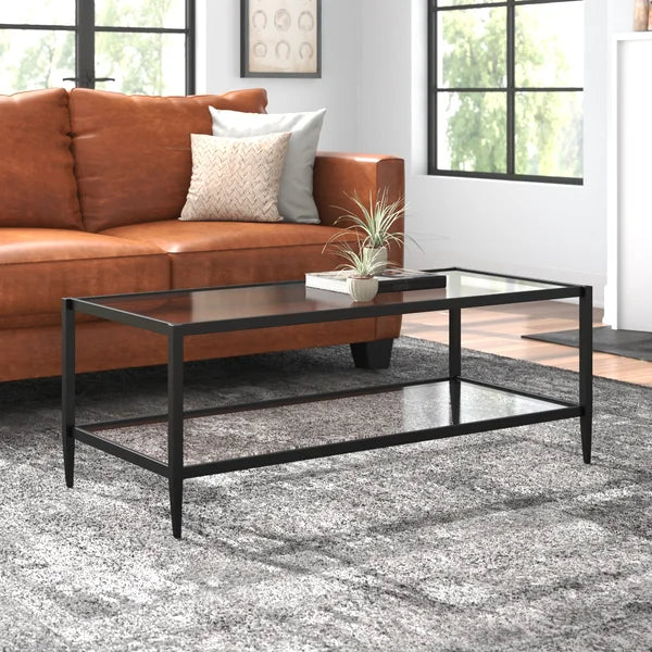 17" H x 45" W x 20" D Montclair 4 Legs Coffee Table with Storage