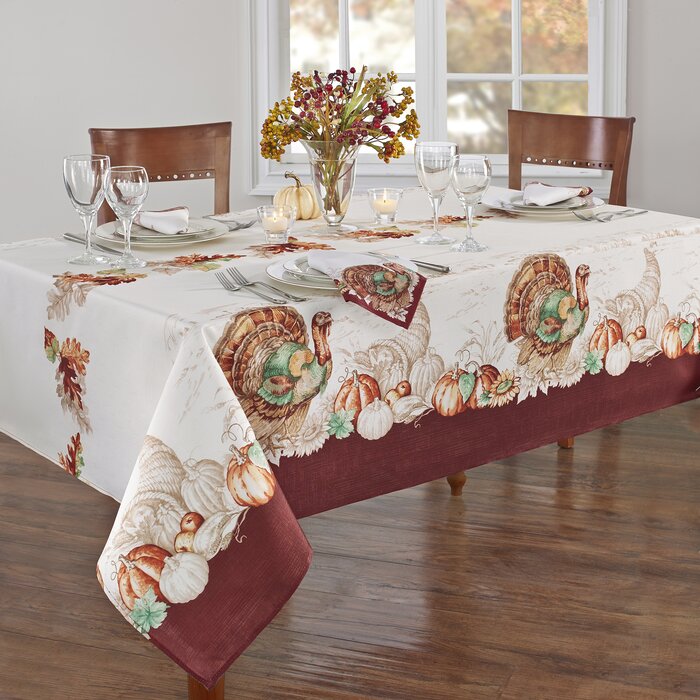 102" x 60" Monterrey Thanksgiving Tablecloth
