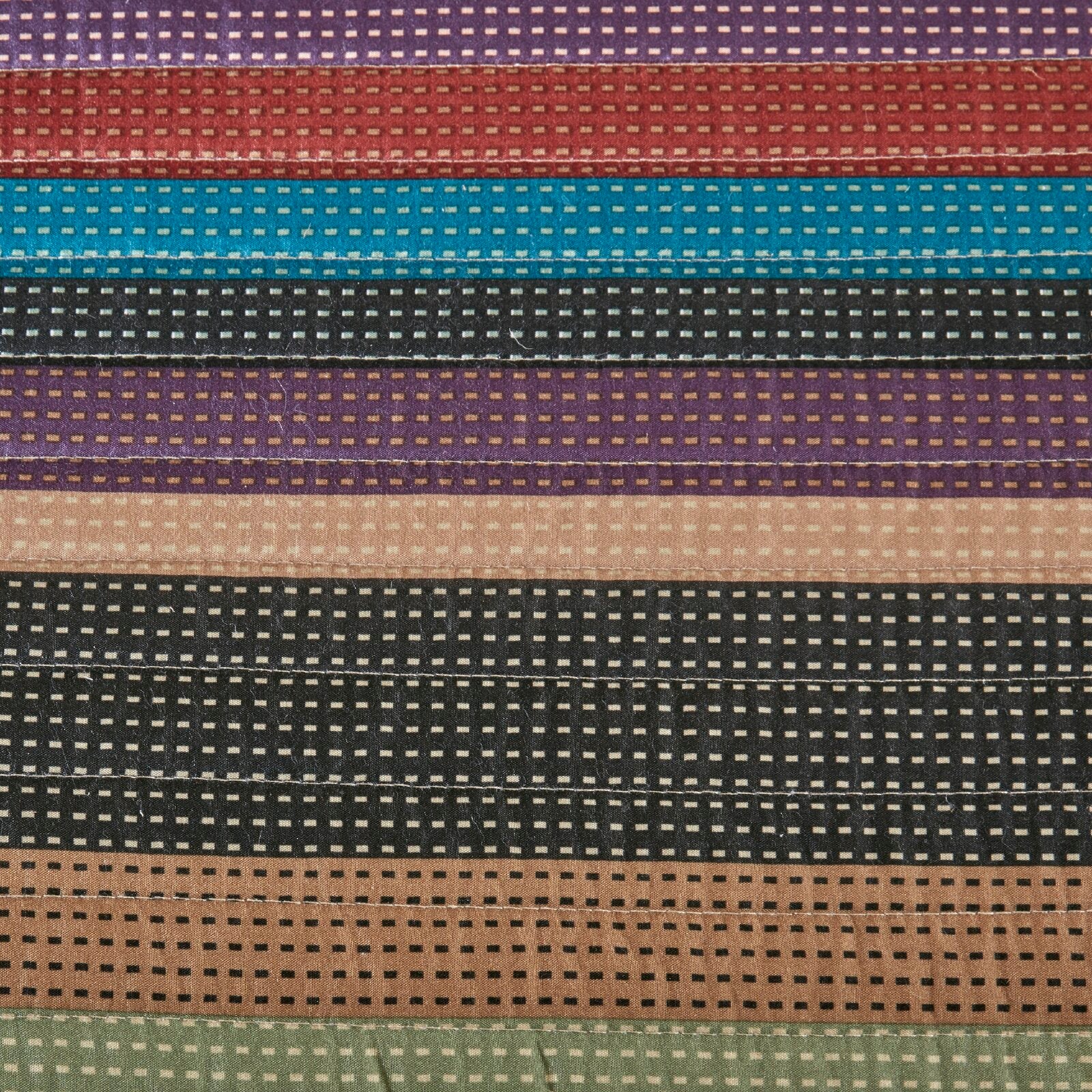 Beige/Purple/Brown/Teal/black Mooresville Reversible Striped 6 Piece Daybed Cover Set Day Bed SC470