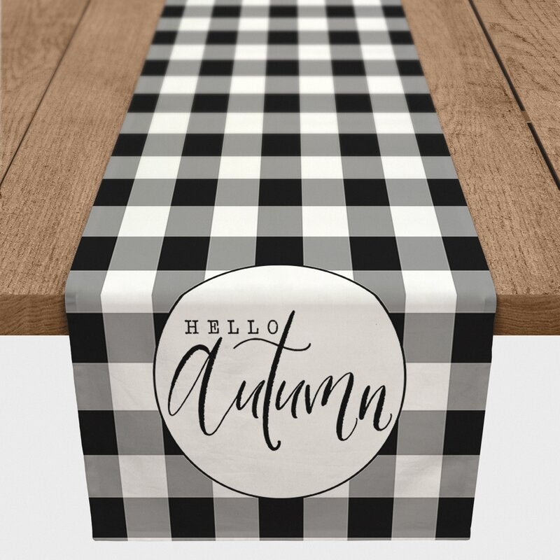 90" L x 16" W Morley Hello Autumn Buffalo Table Runner LC675