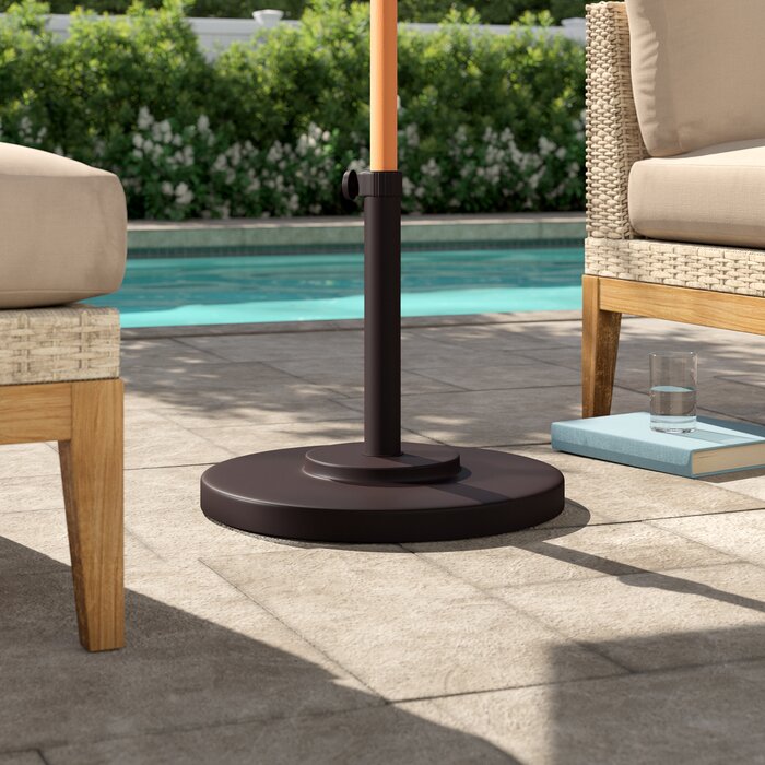 Moro Metal Free Standing Umbrella Base, Matte Black (#K1043)