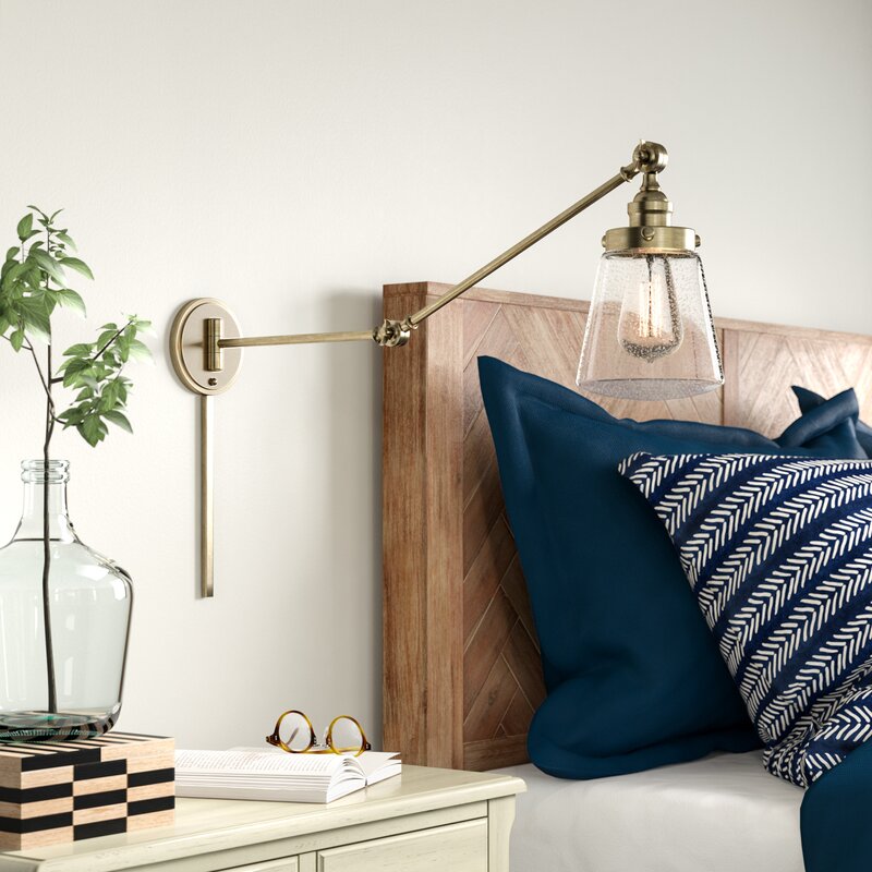 Morrison 1-Light Swing Arm Lamp, Natural Brass (#K1543)