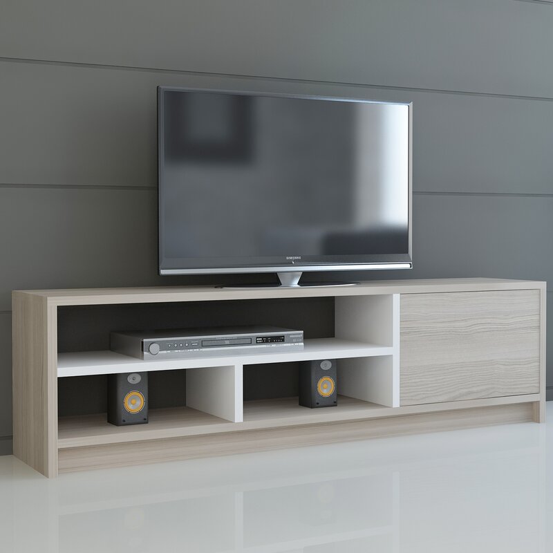 White Morrone TV Stand for TVs up to 50" 7237