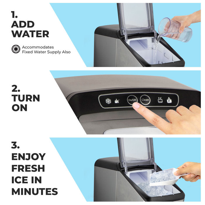 26 lb. Daily Production Ice Portable Ice Maker