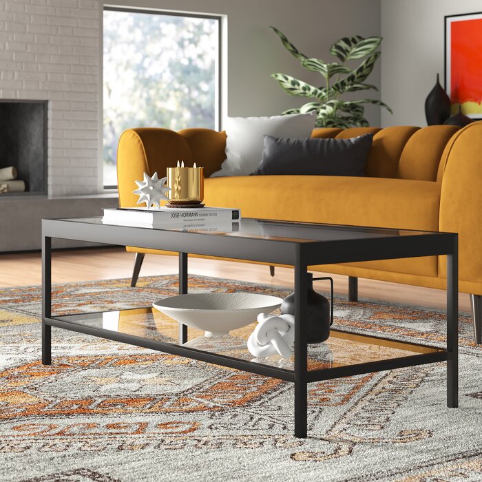 17" H x 45" L x 20" W Mulligan Coffee Table with Storage