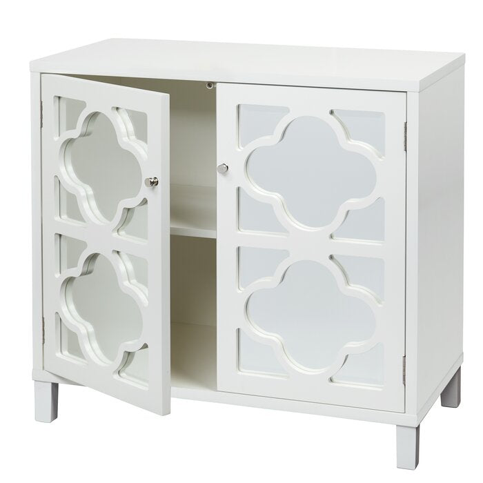 Musselwhite 2 door mirrored accent cabinet hotsell
