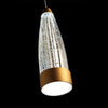 Aged Brass Mystic 1 - Light Single Bell LED Pendant 7168