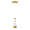 Aged Brass Mystic 1 - Light Single Bell LED Pendant 7168