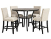 2 New Classic Furniture Crispin Natural Beige Counter Height Chairs (set of 2) KB1194-A5-B1-P2
