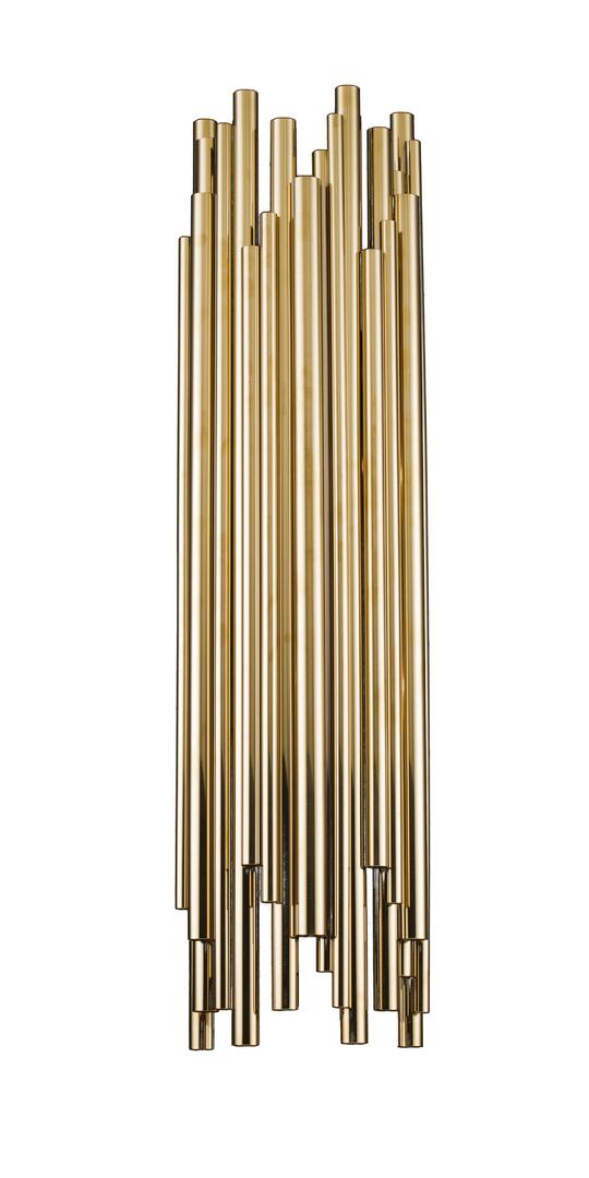 Bethel International Light LED Wall Sconce with Stainless steel Materials and 35 Watts in Gold Finish CL361