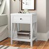 Nadeau Solid + Manufactured Wood Nightstand