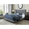 Nadine Tufted Upholstered Low Profile Standard Bed, Grey - Queen (#944)