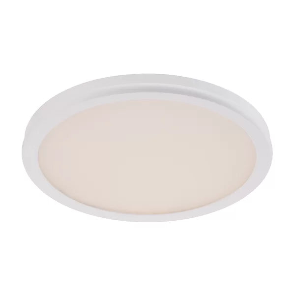 0.88" H x 10" W x 10" D White Nagao 1 - Light Simple Circle Flush Mount
