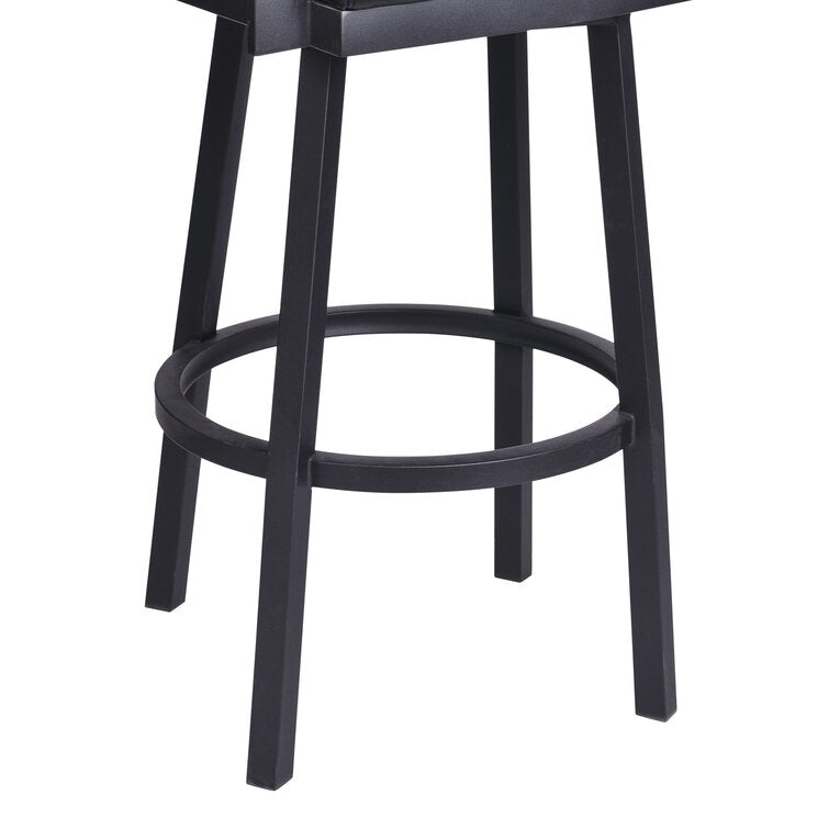 Black Nakagawa Bar & Counter Swivel Stool MG284