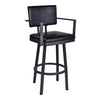 Black Nakagawa Bar & Counter Swivel Stool MG284