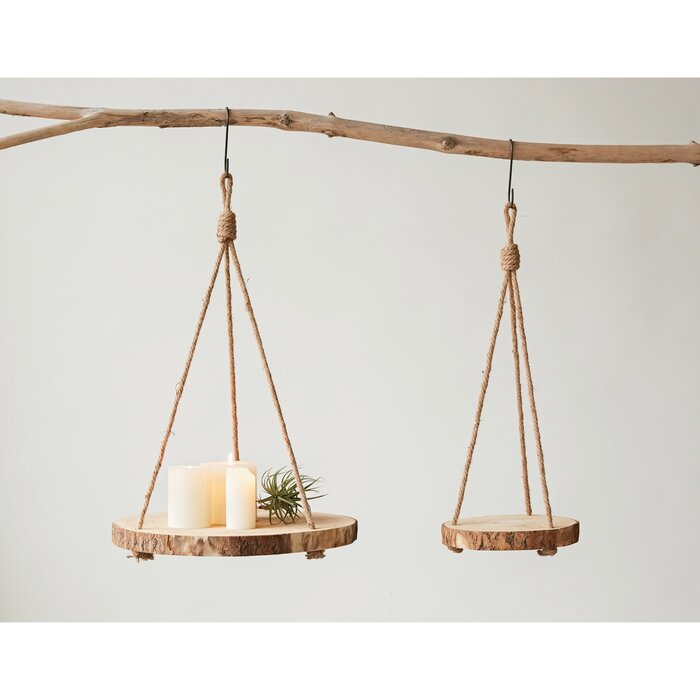 1" H x 10" W x 10" D Narine Hanging Planter