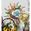 Blue Multi Nature Metal Sun Wall Décor