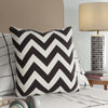 Black Navua Square Cotton Pillow Cover & Insert (Set of 2) B67-VS156