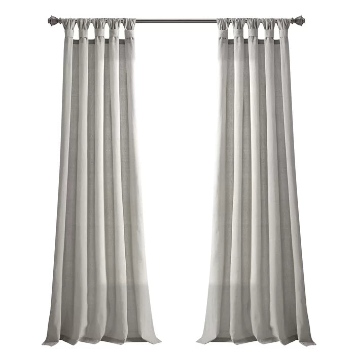45" x 95" Nayeli Cotton Blend Solid Color Curtain Panels (Set of 2)