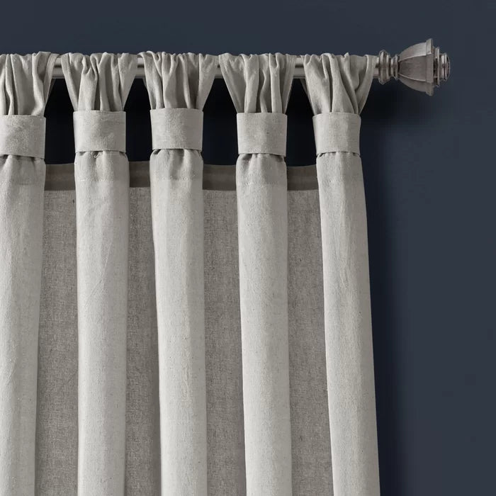 45" x 95" Nayeli Cotton Blend Solid Color Curtain Panels (Set of 2)