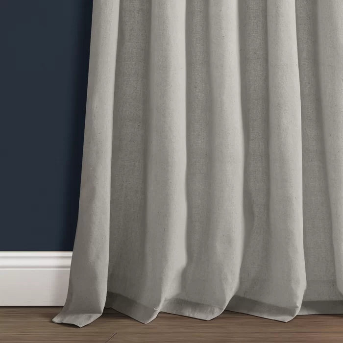 45" x 95" Nayeli Cotton Blend Solid Color Curtain Panels (Set of 2)