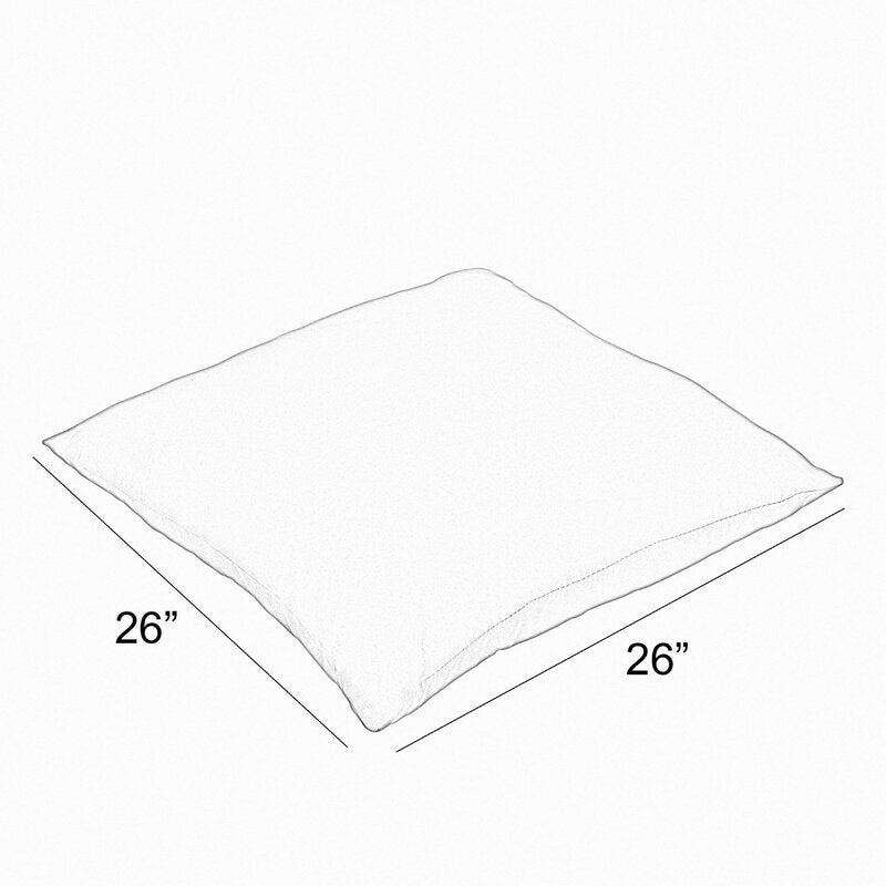 Beige Nazario Outdoor Square Pillow Cover & Insert " 26'' H x 26'' W x 5'' D"