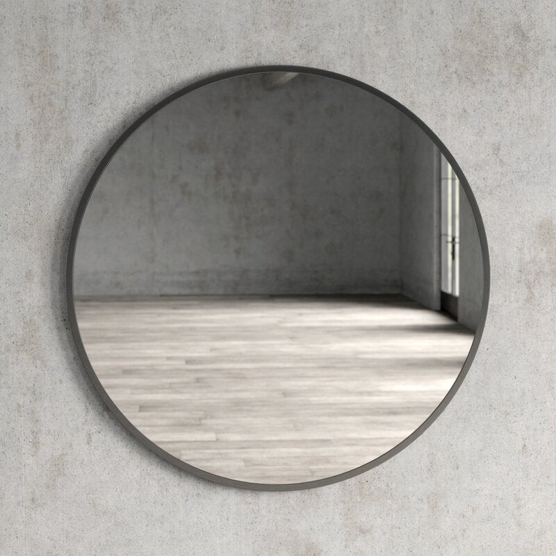 28" x 28" Silver Needville Modern & Contemporary Accent Mirror VB344