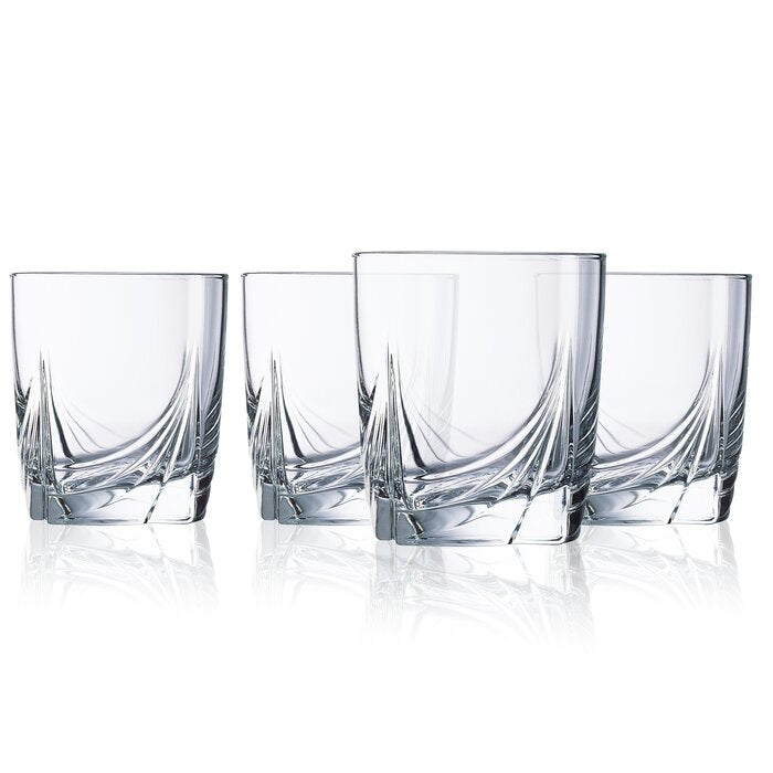 Clear Neha DOF 13 oz. Whiskey Glass (Set of 4) #HA387