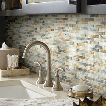 Load image into Gallery viewer, 15 Sheets - Neptune 1&quot; x 4&quot; Glass Mosaic Tile, Gilt - Approximately 14.4 SQUARE FEET (#K3892)
