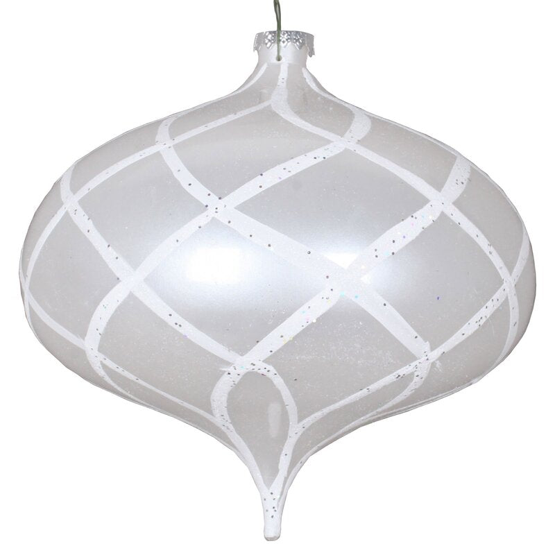 White Net Onion Ball Ornament B123-LC705