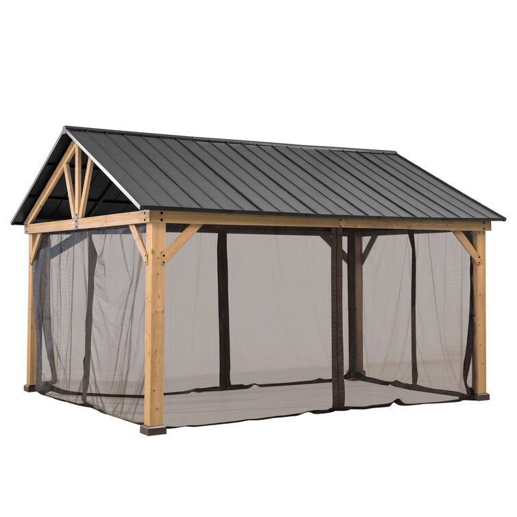 156" W x 180" D Netting Universal Gazebo Screen